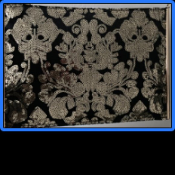 Black and Gold Envelope Clutch - Picture 1 of 4